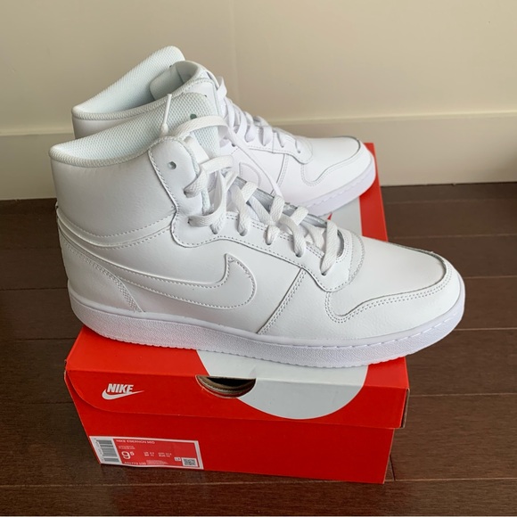 Nike Ebernon Mid. Size Men’s 9.5. Classic white. - Picture 3 of 5